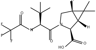 (1R,2S,5S)-3-((S)-3,3-dimethyl-2-(2,2,2-trifluoroacetamido)butanoyl)-6,6-dimethyl-3-azabicyclo[3.1.0]hexane. -2-acidi carboxylicum