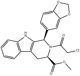 (1R,3R)-METHYL-1,2,3,4-TETRAHYDRO-2-CHLOROACETYL-1-(3,4-METHYLENEDIOXYPHENYL)-9H-PYRIDO[3,4-B] INDOLE-3-CARBOXYLATUM