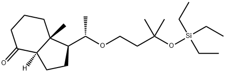 (1S,3aR,7aR) -7a-methyl-1-((S)-1-(3-methyl-3-((triethylsilyl)oxy)butoxy)ethyl)hexahydro-1H-inden-4(2H)-one