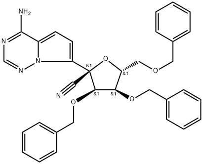 (2R,3R,4R,5R)-2-(4-aminopyrrolo[2,1-f][1,2,4]triazin-7-yl)-3,4-bis(benzyloxy)-5-(( benzyloxy) methyl) tetrahydrofuran-2-carbonitrile