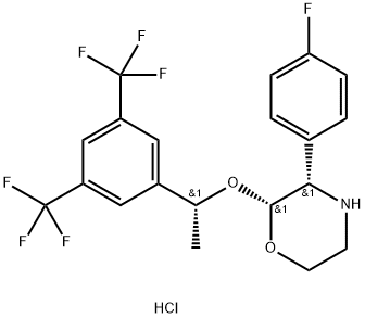 (2R,3S)-2-[(1R)-1-[3,5-Bis(trifluoromethyl)phenyl]ethoxy]-3-(4-fluorophenyl) hydrochloridum Morpholine