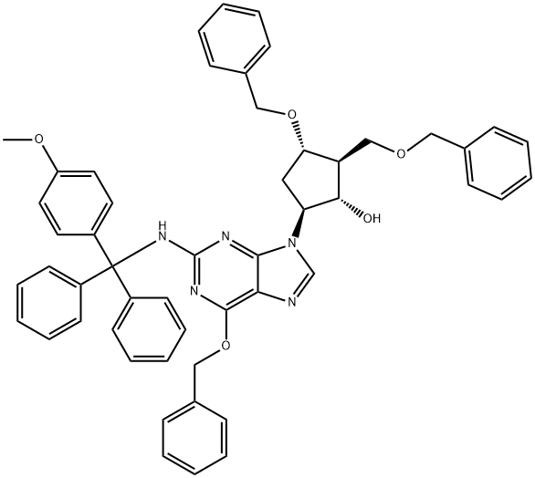 (2R,3S,5S)-3-(Benzyloxy)-5-[2-[[[(4-methoxyphenyl)diphenylmethyl]amino]-6-(phenylmethoxy)-9H-purin-9-yl]-2-(benzyloxymethyl )cyclopentanol