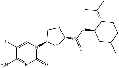 (2R,5S) -5-(4-amino-5-fluoro-2-oxo-1(2H)-pyrimidinyl)-1,3-Oxathiolane-2-acidi carboxylici, (1R,2S,5R)-5- yl-2-(1-methylethyl) ester