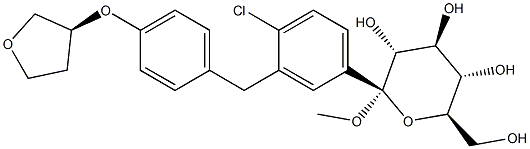(2S,3R,4S,5S,6R)-2-(3-(4-((S)-tetrahydrofuran-3-yloxy)benzyl)-4-chlorophenyl)-tetrahydro-6-(hydroxyMethyl)-2-Methoxylum -2H-pyran-3,4,5-triol