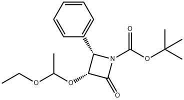 (3R,4S)-tert-Butyl 3-(1-ethoxyethoxy) -2-oxo-4-phenylazetidine-1-carboxylatus