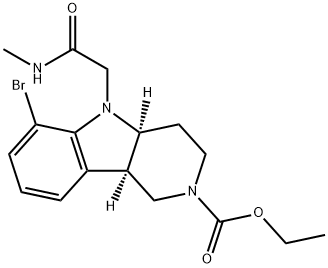 (4aS,9bR)-Ethyl 6-bromo-5-(2-(methylamino)-2-oxoethyl)-3,4,4a,5-tetrahydro-1H-pyrido[4,3-b]indole-2(9bH ) -carboxylate