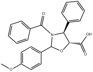 (4S,5R) -3-Benzoyl-2-(4-methoxyphenyl) -4-phenyl-5-oxazolidinecarboxylicum