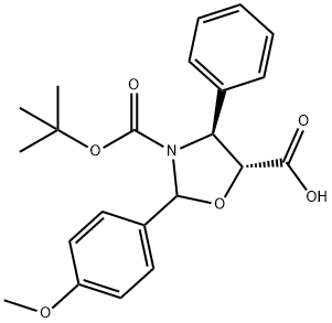 (4S,5R) -3-tert-butoxycarbony-2-(4-anisy) -4-phenyl-5-oxazolidinecarboxylicum