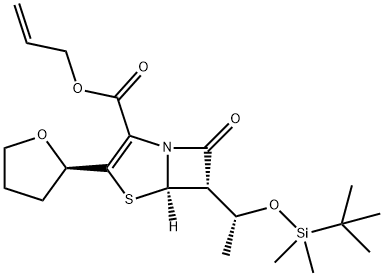 (5R,6S)-6-[(1R)-1-[[[(1,1-Dimethylethyl)dimethylsilyl]oxy]ethyl]-7-oxo-3-[(2R)-tetrahydro-2-furanyl]-4 -thia-1-azabicyclo[3.2.0] hept-2-ene-2-acidi carboxylici 2-propenyl ester