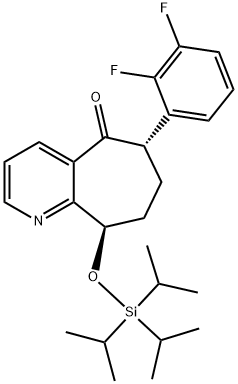 (6S,9R)-6-(2,3-Difluorophenyl)-6,7,8,9-tetrahydro-9-[[tris(1-methylethyl)silyl]oxy]-5H-cyclohepta[b]pyridin-5 -unus