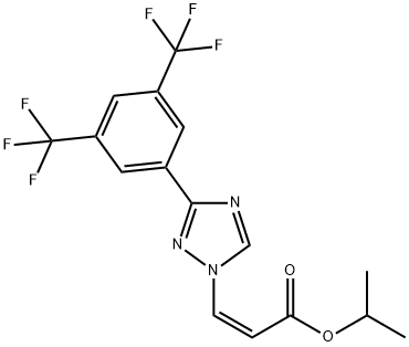 (Z)-isopropyl 3-(3-(3,5-bis(trifluoromethyl)phenyl)-1H-1,2,4-triazol-1-yl)acrylatum