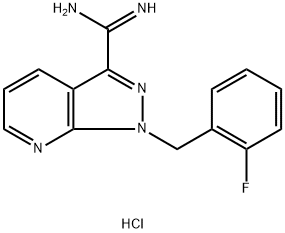 1-(2-fluoro-benzyl) -1h-pyrazolo[3,4-b] pyridine-3-carboxamidine hydrochloride