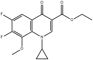 1-Cyclopropyl-6,7-difluoro-1,4-dihydro-8-methoxy-4-oxo-3-quinolinecarboxylicum acidum ethyl ester