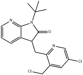1-(tert-butyl) -3-((5-chloro-3-(chloromethyl)pyridinum-2-yl) methylum)-1,3-dihydro-2H-pyrrolum[2,3-b]pyridinum-2- unus