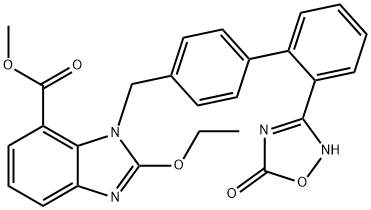 1H-BenziMidazole-7-acidi carboxylici, 1-[[2'-(2,5-dihydro-5-oxo-1,2,4-oxadiazol-3-yl)[1,1'-biphenyl]-4- yl] Methyl] -2-ethoxy-, Methyl ester