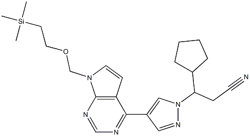 1H-pyrazole-1-propanenitrile, β-cyclopentyl-4-[7-[[2-(triMethylsilyl)ethoxy]Methyl]-7H pyrrolo[2,3-d]pyriMidin-4-yl]-