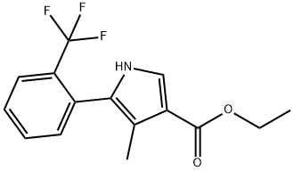 1H-pyrrole-3-acidi carboxylici, 4-methyl-5-[2-(trifluoromethyl)phenyl]-, ethyl niensis