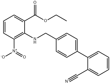 2-[[(2'-Cyano[1,1'-biphenyl]-4-yl)methyl]amino] acidum ethyl niensis 3-nitro-benzoicum