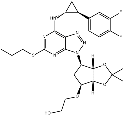 2-[[(3aR,4S,6R,6aS)-6-[7-[[(1R,2S)-2-(3,4-difluorophenyl)cyclopropyl]aMino]-5-(propylthio)-3H.