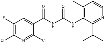 2,6-dichloro-5-fluoro-N-((2-isopropyl-4-methylpyridin-3-yl) carbamoyl) nicotinamide