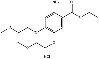 2-Amino-4,5-bis(2-methoxyethoxy) acidum benzoicum ethyl niensis hydrochloridum