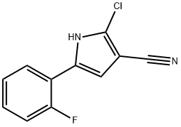 2-chloro-5-(2-fluorophenyl) -1H-pyrrole-3-carbonitrile