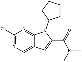 2-Chloro-7-cyclopentyl-N,N-dimethyl-H-pyrrolum[2,3-d] pyrimidine-6-carboxamideum