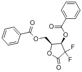 2-Deoxy-2,2-diffluoro-D-erythro-pentafuranous-1-uloso-3,5-dibenzoate