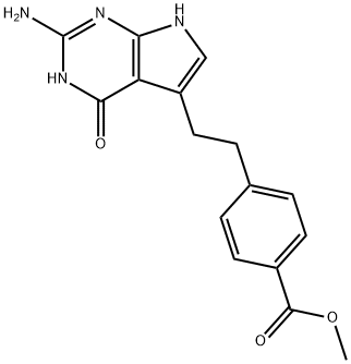 4-[2-(2-Amino-4,7-dihydro-4-oxo-1H-pyrrolo[2,3-d]pyrimidin-5-yl)ethyl] acidum benzoicum methyl ester