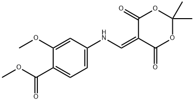 4-[(2,2-Dimethyl-4,6-dioxo-[1,3]dioxan-5-ylidenemethyl)-amino] -2-methoxy-benzoicum acidum methyl niensis