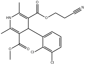 4-(2,3-Dichloro-phenyl)-2,6-dimethyl-1,4-dihydro-pyridini-3,5- dicarboxylicum 3-(2-cyano-ethyl) ester 5-methyl ester