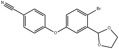 4-(4-BroMo-3-(1,3-dioxolan-2-yl) phenoxy) benzonitrile