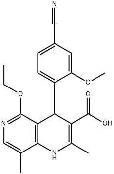 4-(4-cyano-2-methoxyphenyl)-5-ethoxy-2,8-dimethyl-1,4-dihydro-1,6-naphthyridine-3-carboxylicum