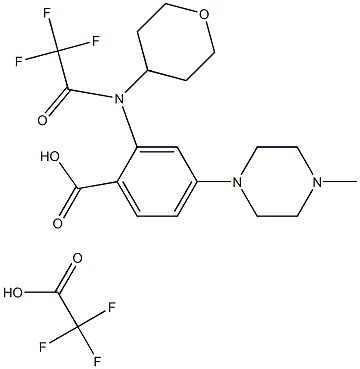 4-(4-methylpiperazin-1-yl)-2-[(tetrahydropyran-4-yl)(2,2,2-trifluoroacetyl)amino]acidi benzoici trifluoroacetate.