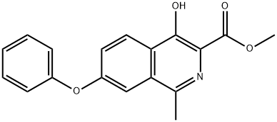 4-Hydroxy-1-methyl-7-phenoxy-3-isoquinolinecarboxylic acidum methyl ester