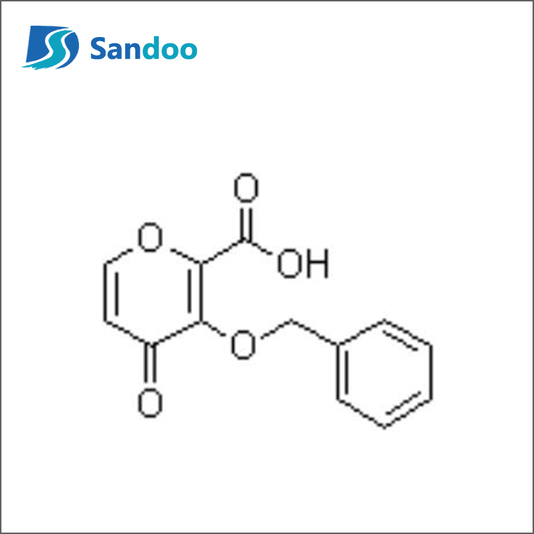 4-Oxo-3-(phenylmethoxy) -4H-pyran-2-acidi carboxylici