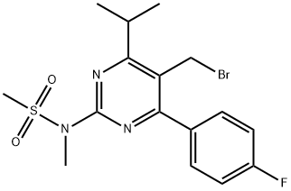 5-(Bromomethyl) -4-(4-fluorophenyl)-6-isopropyl-2-[methyl(methylsulfonyl)amino]pyrimidine