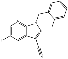 5-fluoro-1-(2-fluorobenzyl)-1H-pyrazolo[3,4-b] pyridine-3-carbonitrile.