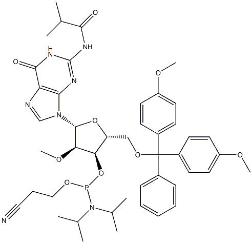 5'-O-(4,4-Dimethoxytrityl)-2'-O-methyl-N-isobutyrylguanosine-3'-(2-cyanoethyl-N, N-diisopropyl) phosphoramidite