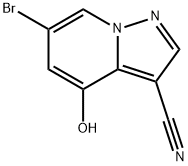 6-Bromo-4-hydroxy-pyrazolo[1,5-a]pyridine-3-carbonitrile.