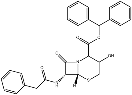 benzhydryl(6R,7R) -3-hydroxy-8-oxo-7-(2-phenylacetamido) -5-thia-1-azabicyclo[4.2.0] octane-2-carboxylato