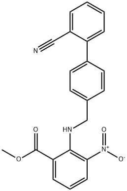 BENZOIC ACIDUM, 2-[[(2'-CYANO[1,1'-BIPHENYL]-4-YL)METHYL]AMINO]-3-NITRO-METHYL ESTER