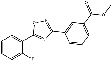 Acidum benzoicum 3-[5-(2-fluorophenyl) -1,2,4-oxadiazol-3-yl]-, Methyl niensis