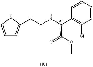 D-(+)-Methyl-alpha-(2-thienylethamino)(2-chlorophenyl) acetatis hydrochloridis