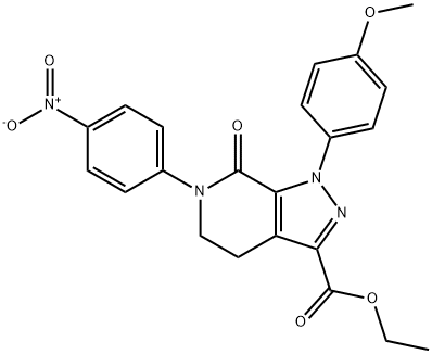 ethyl 1-(4-methoxyphenyl)-6-(4-nitrophenyl) -7-oxo-4,5,6,7-tetrahydro-1H-pyrazolo[3,4-c]pyridine-3-carboxylato.