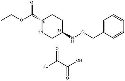Ethyl(2s,5r)-5-((benzyloxy)amino)piperidine-2-carboxylata oxalata.