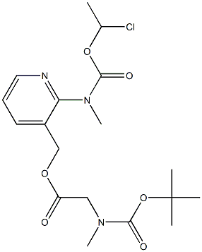 Glycine, N-[(1,1-diMethylethoxy)carbonyl]-N-Methyl-, [2-[[[(1-chloroethoxy)carbonyl]MethylaMino]-3-pyridinyl]Methyl ester