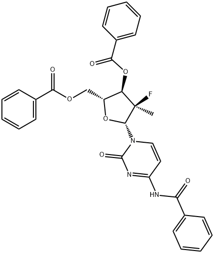 Methyl-, 3', 5'- dibenzoate, (2'R) Cytidine, N-benzoyl-2'- deoxy-2'-fluoro-2'-