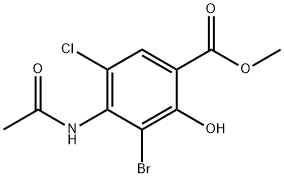 Methyl 4-(acetylaMino) -3-broMo-5-chloro-2-hydroxybenzoate