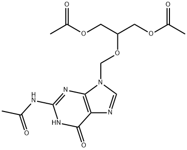 N-[9-[[2-(acetyloxy) -1-[(acetyloxy)methyl]ethoxy]methyl]-6,9-dihydro-6-oxo-1H-purin-2-yl]acetamide